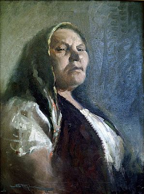 J. B. Taylor - Peasant Woman, 1952, Oil on canvas, 66 x 45.7 cm.