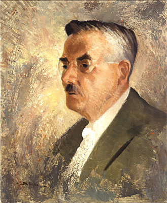 J. B. Taylor - Walter J. Phillips, 1952, Oil on masonite, 50.7 x 61 cm.