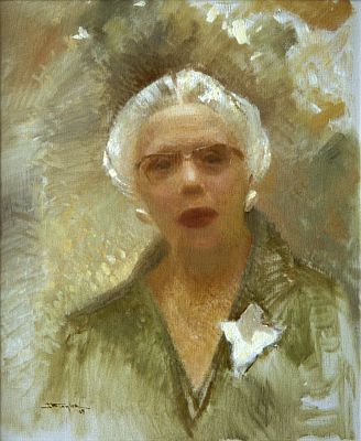 J. B. Taylor - Maimie Shaw Simpson, 1959, Oil on canvas, 61.5 x 50.8 cm.