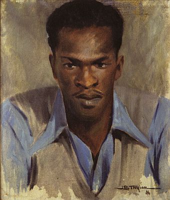 J. B. Taylor - Negro, 1946, Oil on canvas, 50.1 x 40.3 cm.